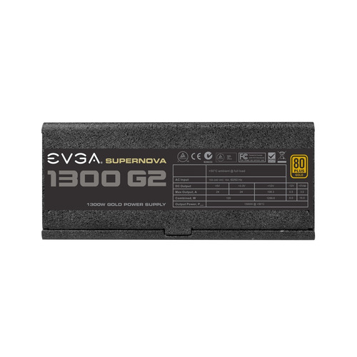Fuente Evga 1300w G2 80 Plus Gold Supernova Modular Color Negro