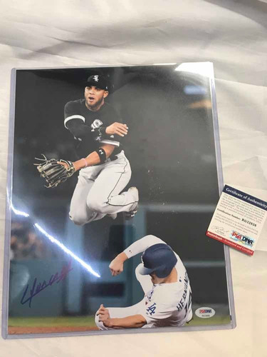 Foto Firmada Por Yoan Moncada Chicago  Redsox