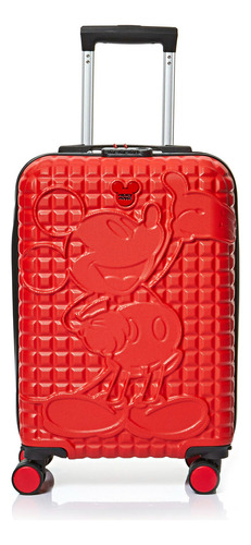 Mala De Bordo Feminina E Masculina Mickey Mouse Cor Vermelho Pequena Luxcel