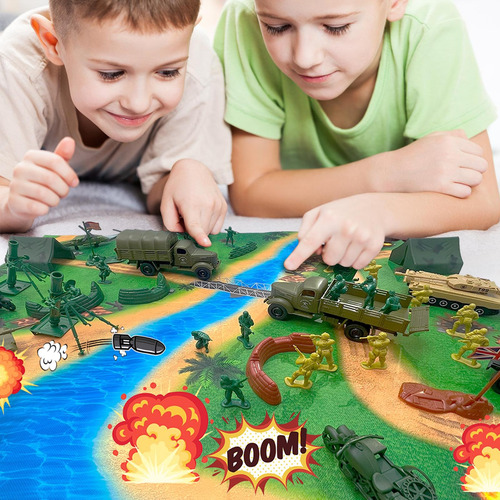 Set De Juego Toy Army Men Battle Con Figuras De Acción Y Veh