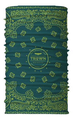 Cuello Trown Térmico Bandana Color Azul Oscuro Diseño De La Tela Estampado Talle Único