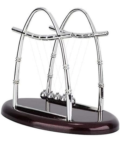 Imagen 9 de 9 de Pèndulo Fdit Classic Newton Cradle Balance Balls 5 Bolas De