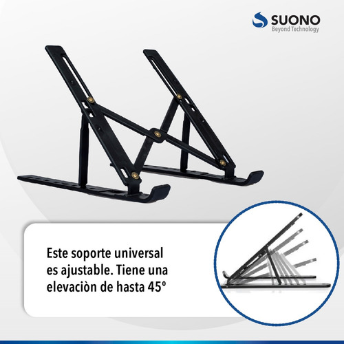 Imagen 6 de 10 de Soporte Para Notebook Y Netbook Regulable Antideslizante