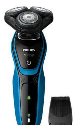 Rasuradora Philips AquaTouch S5050 turquesa y negra 100V/240V
