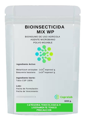 Insecticida Biologico Mix  1000 - g a $110