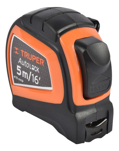 Flexómetro Truper 5m Plástico Con Freno Automático