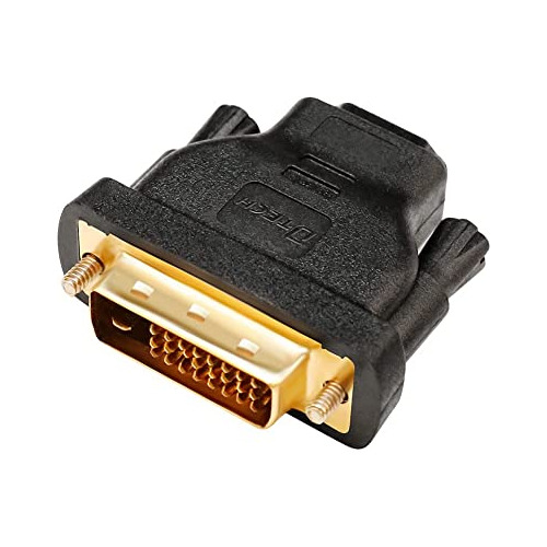 Dtech Adaptador Dvi Macho A Hdmi Hembra Convertidor De Puert