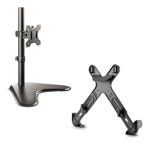 Imagen 1 de 9 de Combo Soporte Monitor Notebook Onebox Ajustable Brazo Simple