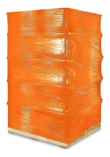 Película Elástica Naranja -cast, Cal.80, 51cmx1829m-6 Rollos