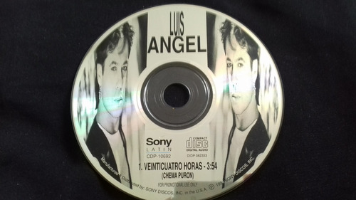 Cd Single Promocional Luis Angel Veinticuatro Horas