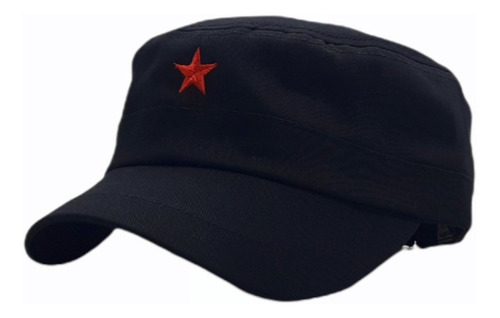 Gorra Che Militar Estrella Bordada Algodón Visera Corta Gaba