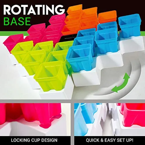 Franklin Sports Battle Buckets Pong Game - Juego De Ping Pon