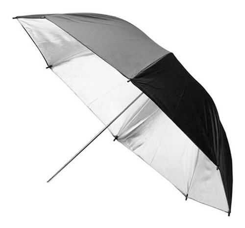 Sombrilla Para Fotografía Plateada C/ Negro De 83cm Godox