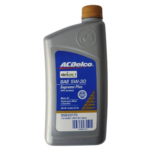 Aceite Sintetico 5w30 Chevrolet Orlando 95633175 Acdelco