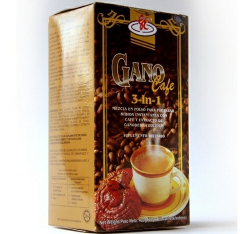 Gano Cafe 3 En 1 Cafe Con Ganoderma Lucidum De Excel.