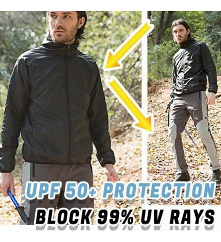 Chaqueta Cazadora Rompevientos Deportiva Semi Impermeable