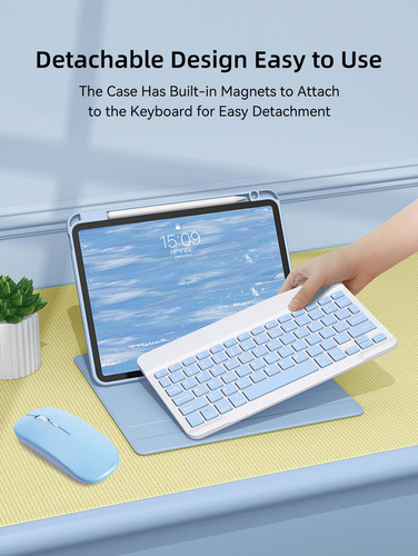 Y Compatible Con Funda De Teclado Para iPad iPad De 10,2 A