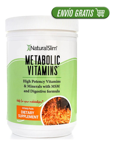 Vitaminas Metabolic Vitamins 30 Packs Naturalslim Suple.uy