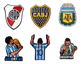 Imán De Goma X12 Souvenirs Argentina Messi Exc. Calidad