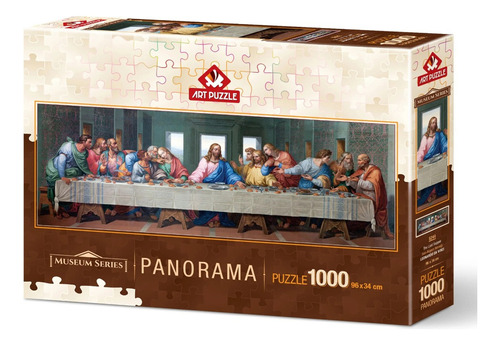 Rompecabezas Ultima Cena Da Vinci Panorama 1000 Art Puzzle