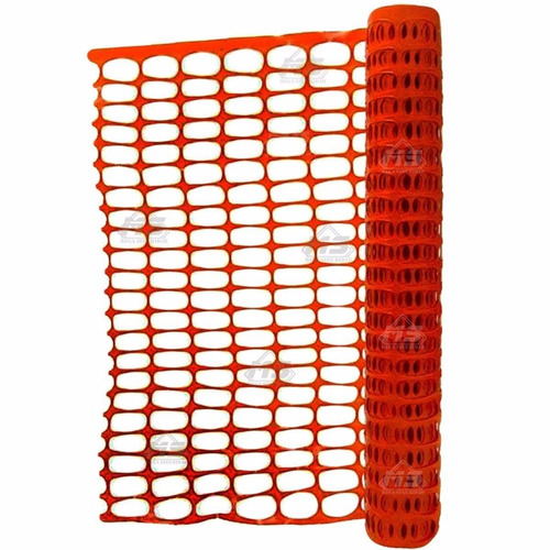 Rollo De Malla Naranja De Seguridad Para Construcción Obra