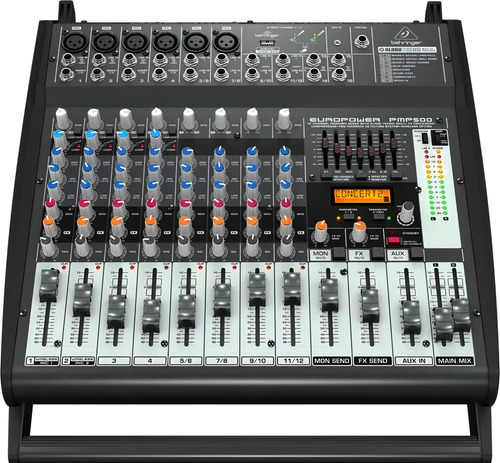 Consola Potenciada Behringer Pmp500 12 Canales 500w Efectos