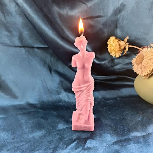 Molde De Estatua De Vela Venus Con Personaje De Mitología Gr