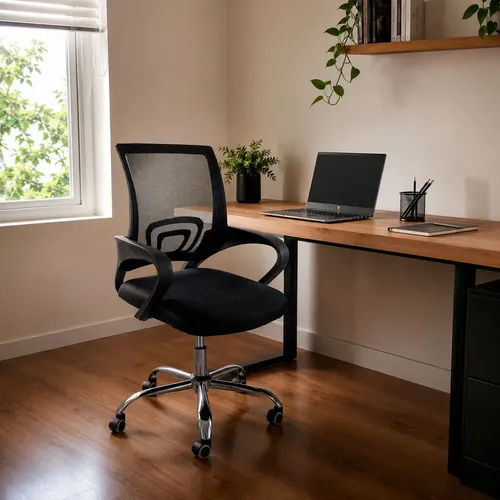 Cadeira Escritorio Ergonomica Giratoria Oficial Begonia Mesh