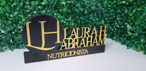 Placa Decorativa Personalizada Em Mdf Com Acrílico Espelhado