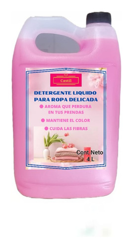 Jabon Liquido Detergente Para Ropa Delicada 4 Litros