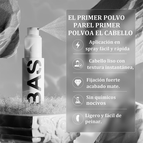Based Polvo Texturizador Para El Cabello, Fijación Media
