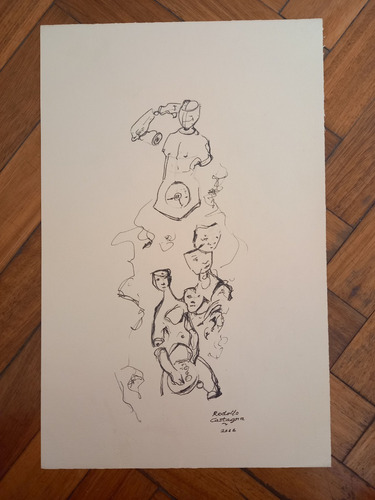 Castagna, Rodolfo - Dibujo Tinta Surrealista - No Envío