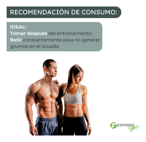 Proteina Hidrolizada Suplemento Deportivo Express Light 918g Sabor Chocolate