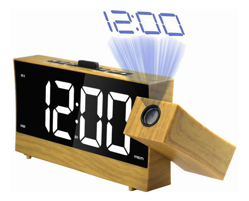 Reloj Despertador Digital Con Temporizador De Apagado Y Proy
