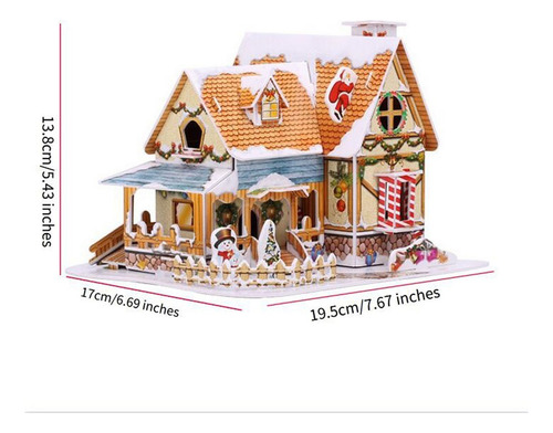 Maqueta De Juguete Para Construir Una Cabaña, Rompecabezas T