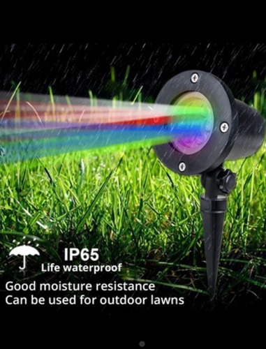 Imagen 4 de 8 de Luz De Colores Proyector De Navidad Copo De Nieve.