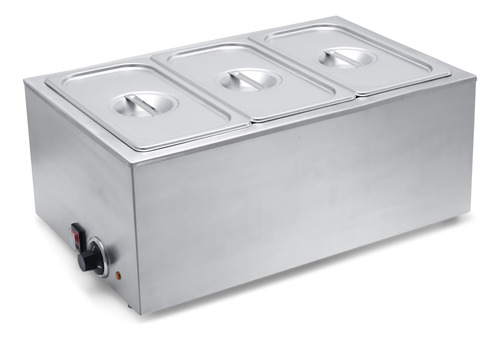 Sybo Zck Bain Marie - Calentador De Alimentos, 3 Secciones,