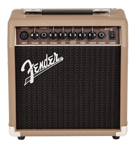 Amplificador Fender Acoustasonic 15 para guitarra de 15W color marrón/trigo 220V