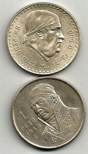 2 Pesos De Plata Morelos (usados)