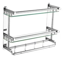 Comprar Toallero Organizador De Baño Ducha Gadnic 2 Repisas Estantes
