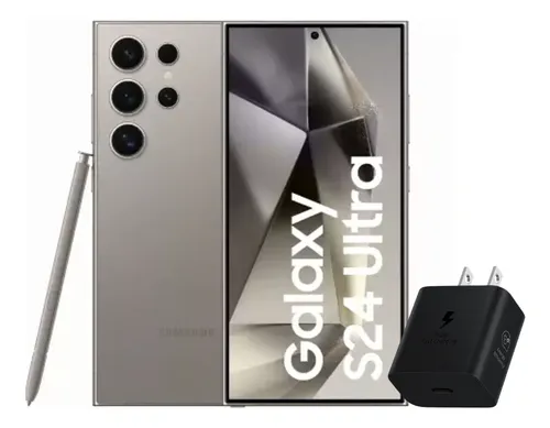 Samsung Galaxy S24 Ultra 256gb 12ram Titanium Grey + Power Adapter Samsung 25w
