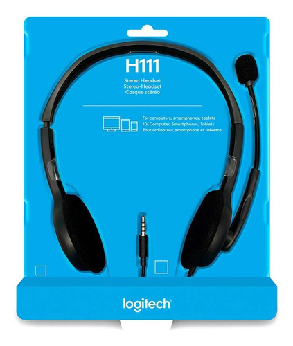 Auricular Logitech Stereo H111 Cableado