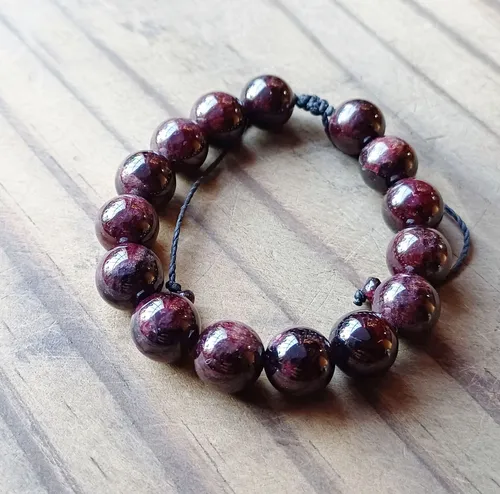 Granate Pulsera Poder Guerrero Energia Marte Fuerza Voluntad