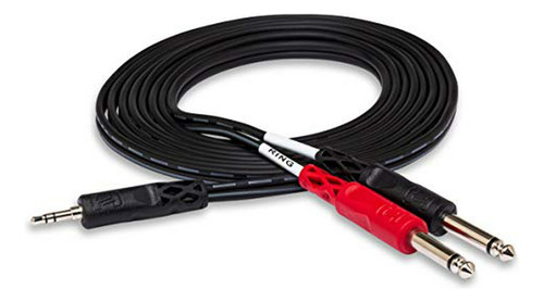 Hosa Cmp-159 De 3,5 Mm Trs A Doble 1/4  Ts Estéreo Cable Mul