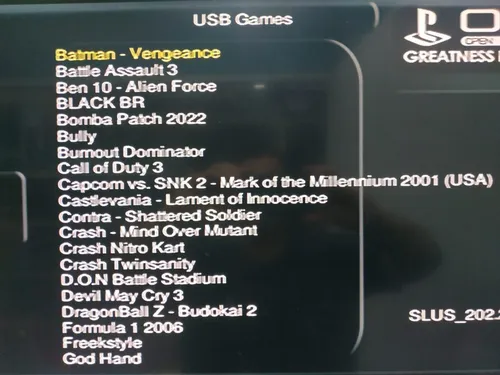 Pequenos jogos para PS2 via USB OPL - D O N Battle Stadium 