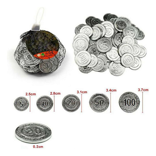 Juego De Monedas De Plata 2.5-3.7cm Plata 2.5-3.7cm