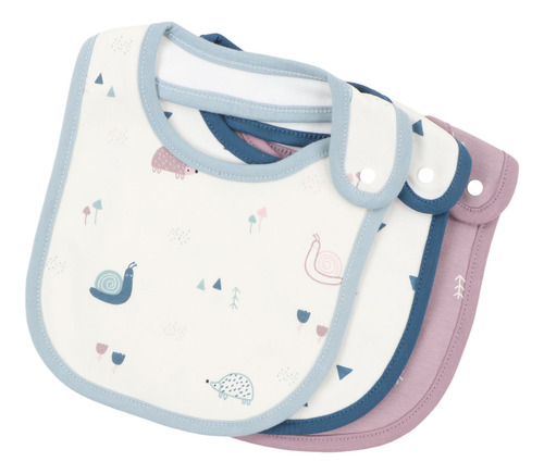 Baberos Baby Drool, 3 Piezas, Bonitos Patrones De Animales,