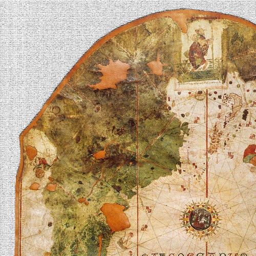 Cuadro Mapa Planisferio Mapamundi De Juan De La Cosa - 1500