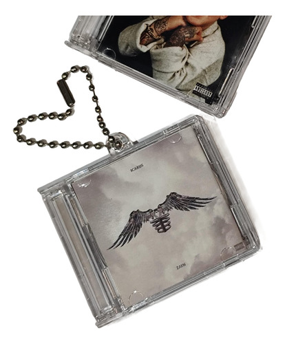 Llavero Mini Disco Cd Nfc Zayn Malik Blanco