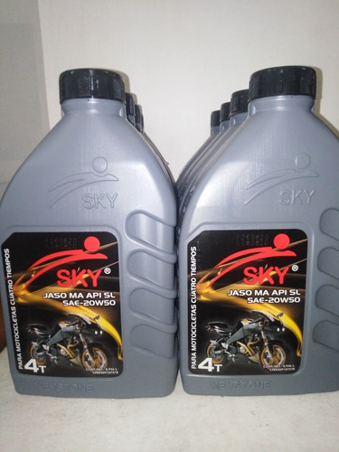 Aceite 20w50 Sky 4 Tiempos Sellado Para Motos 